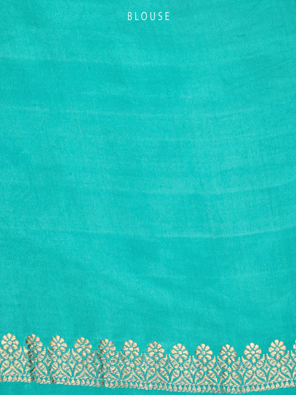 Aqua Blue Sona Roopa Boota Satin Silk Handloom Banarasi Saree - Sacred Weaves