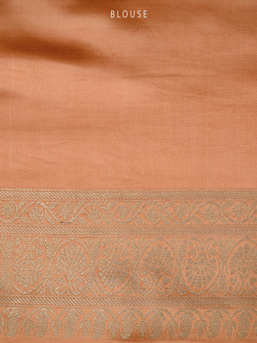 Peach Satin Sona Roopa Leheriya Handloom Banarasi Saree - Sacred Weaves