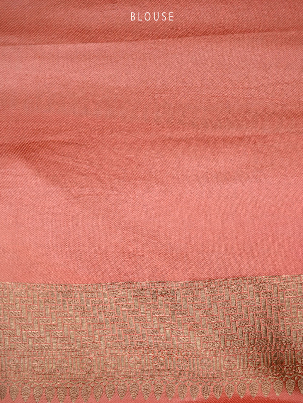 Coral Pink Sona Roopa Boota Satin Silk Handloom Banarasi Saree - Sacred Weaves