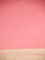 Pastel Pink Jaal Khaddi Georgette Handloom Banarasi Saree - Sacred Weaves
