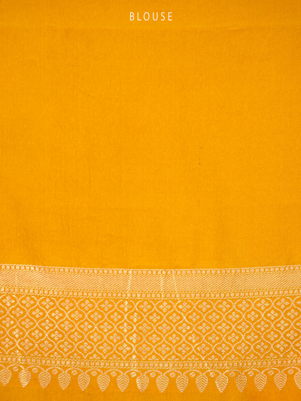 Mustard Satin Brocade Handloom Banarasi Saree - Sacred Weaves
