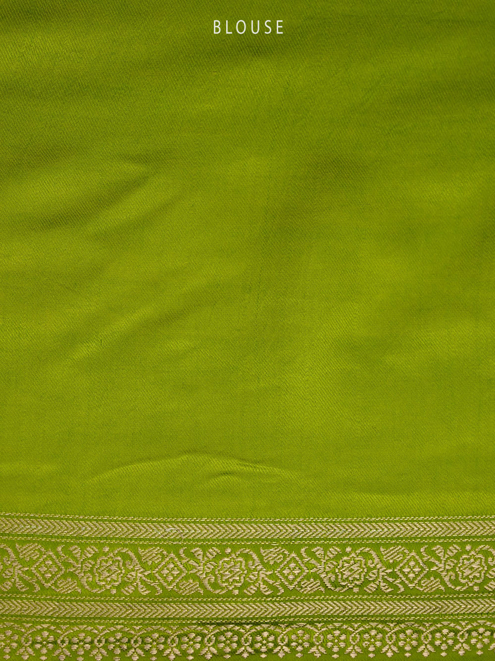 Parrot Green Boota Satin Silk Handloom Banarasi Saree - Sacred Weaves