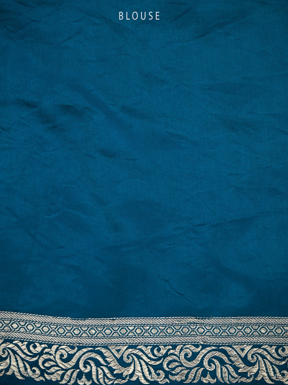 Midnight Blue Satin Tanchoi Handloom Banarasi Saree - Sacred Weaves