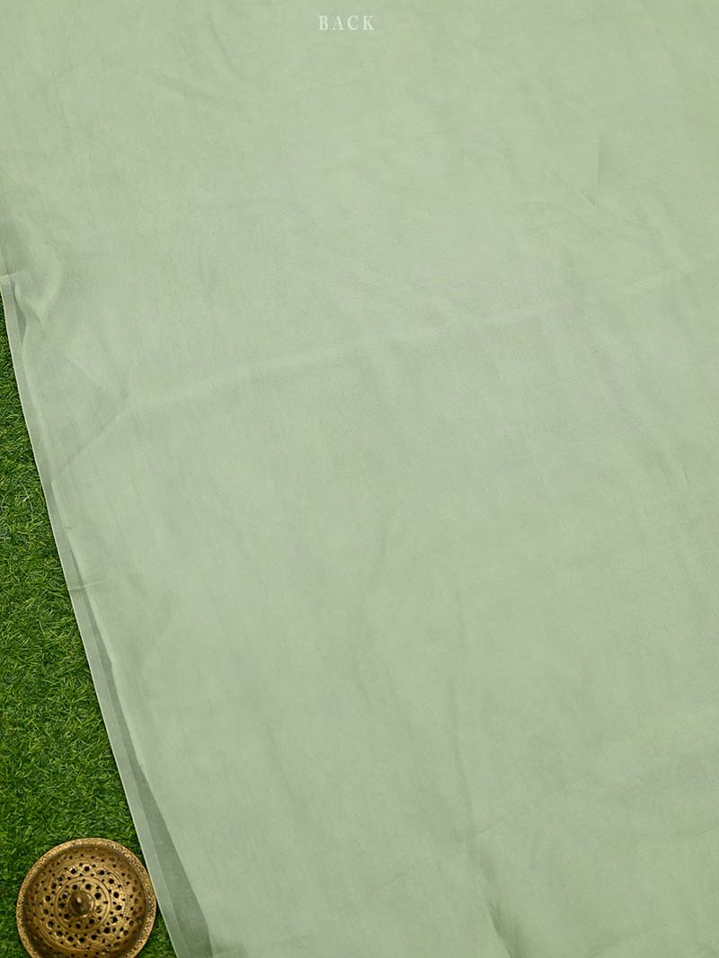 Green Embroidery Jaal Organza Handloom Banarasi Suit