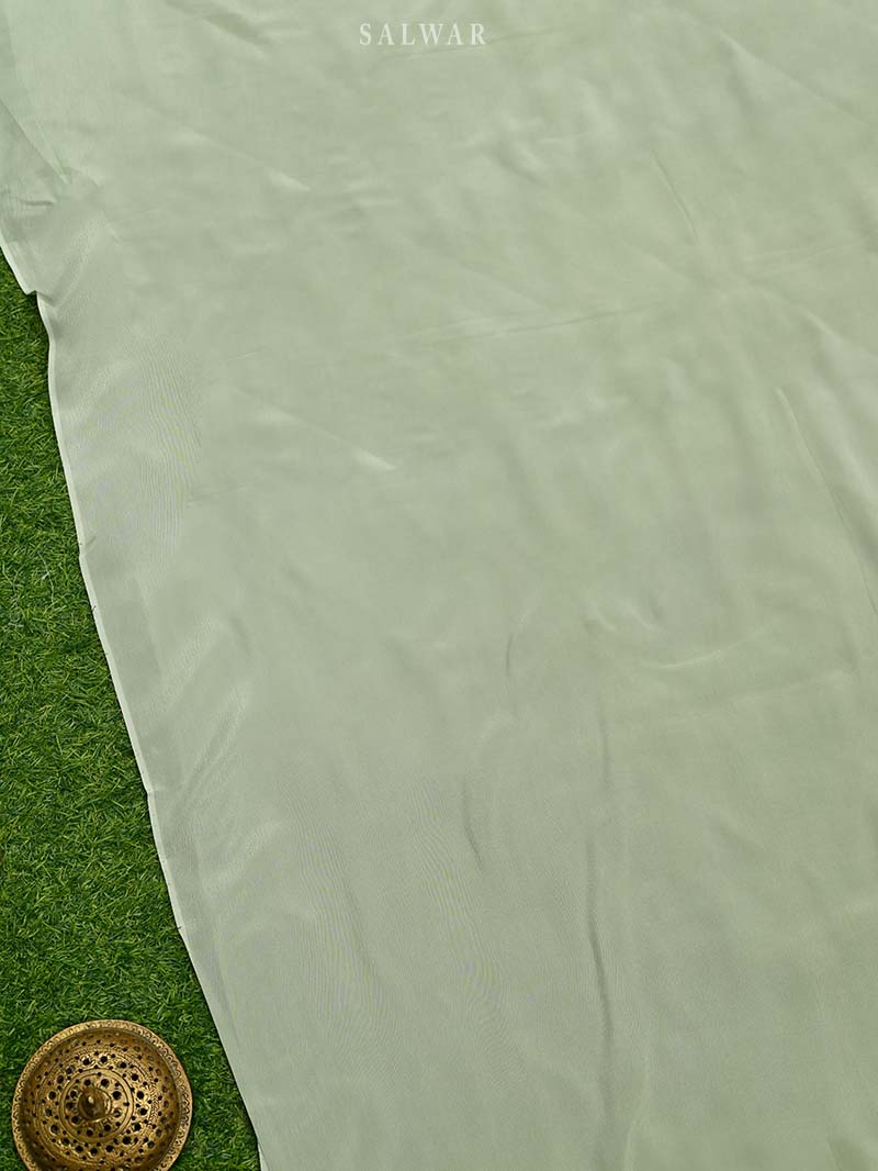 Green Embroidery Jaal Organza Handloom Banarasi Suit