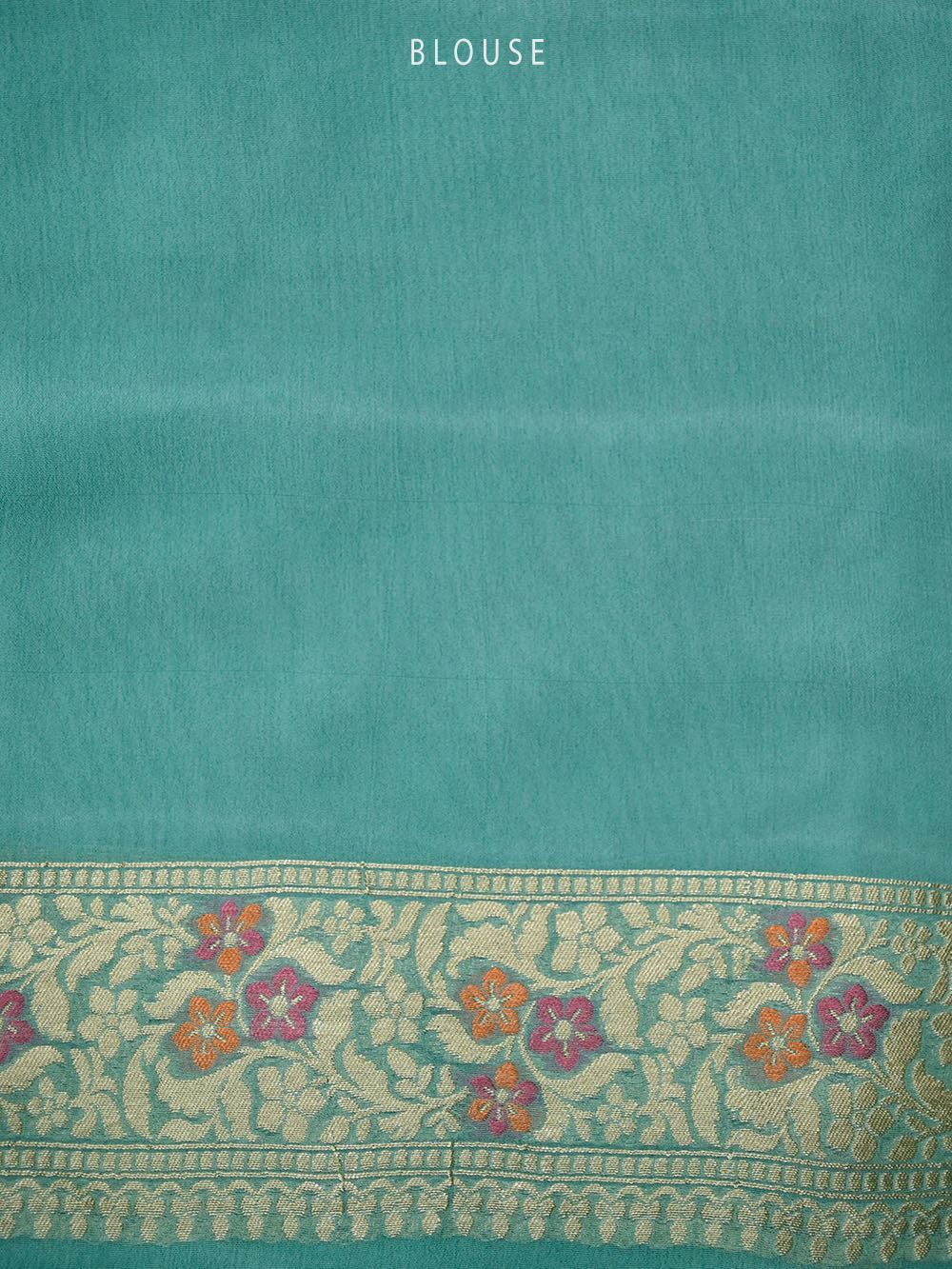 Pastel Aqua Green Meenakari Khaddi Georgette Handloom Banarasi Saree - Sacred Weaves