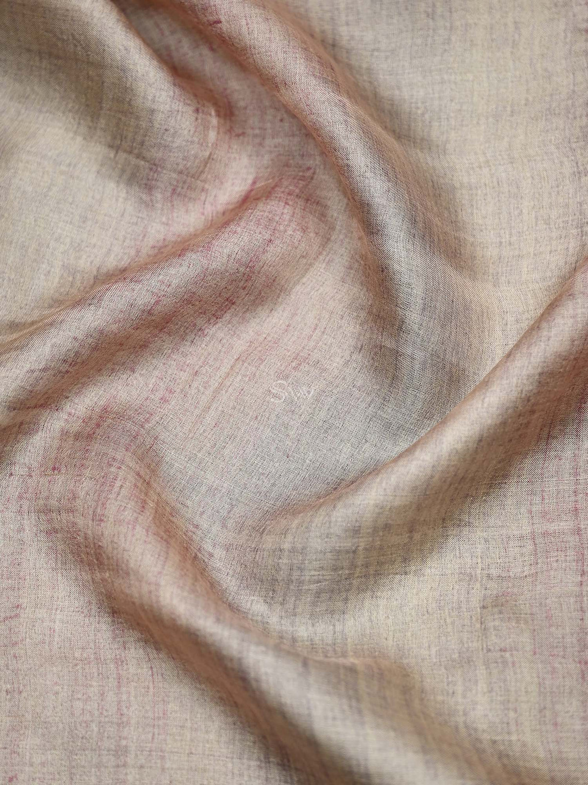 Dark Magenta Embroidery Tussar Silk Handloom Banarasi Suit