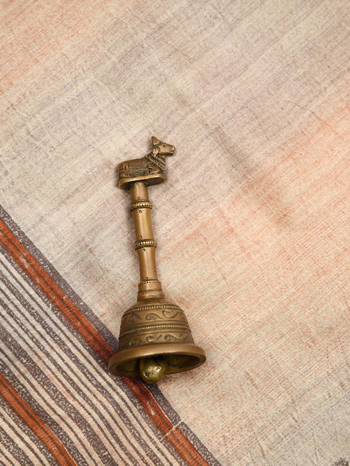 Dark Brown Embroidery Tussar Silk Handloom Banarasi Suit