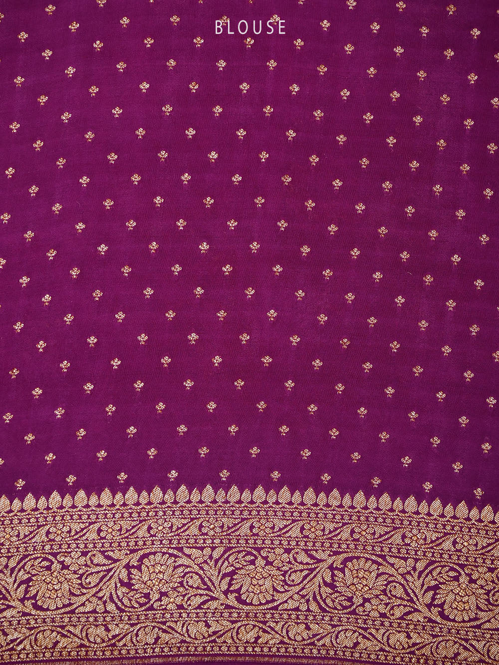 Purple Jaal Crepe Silk Handloom Banarasi Saree - Sacred Weaves