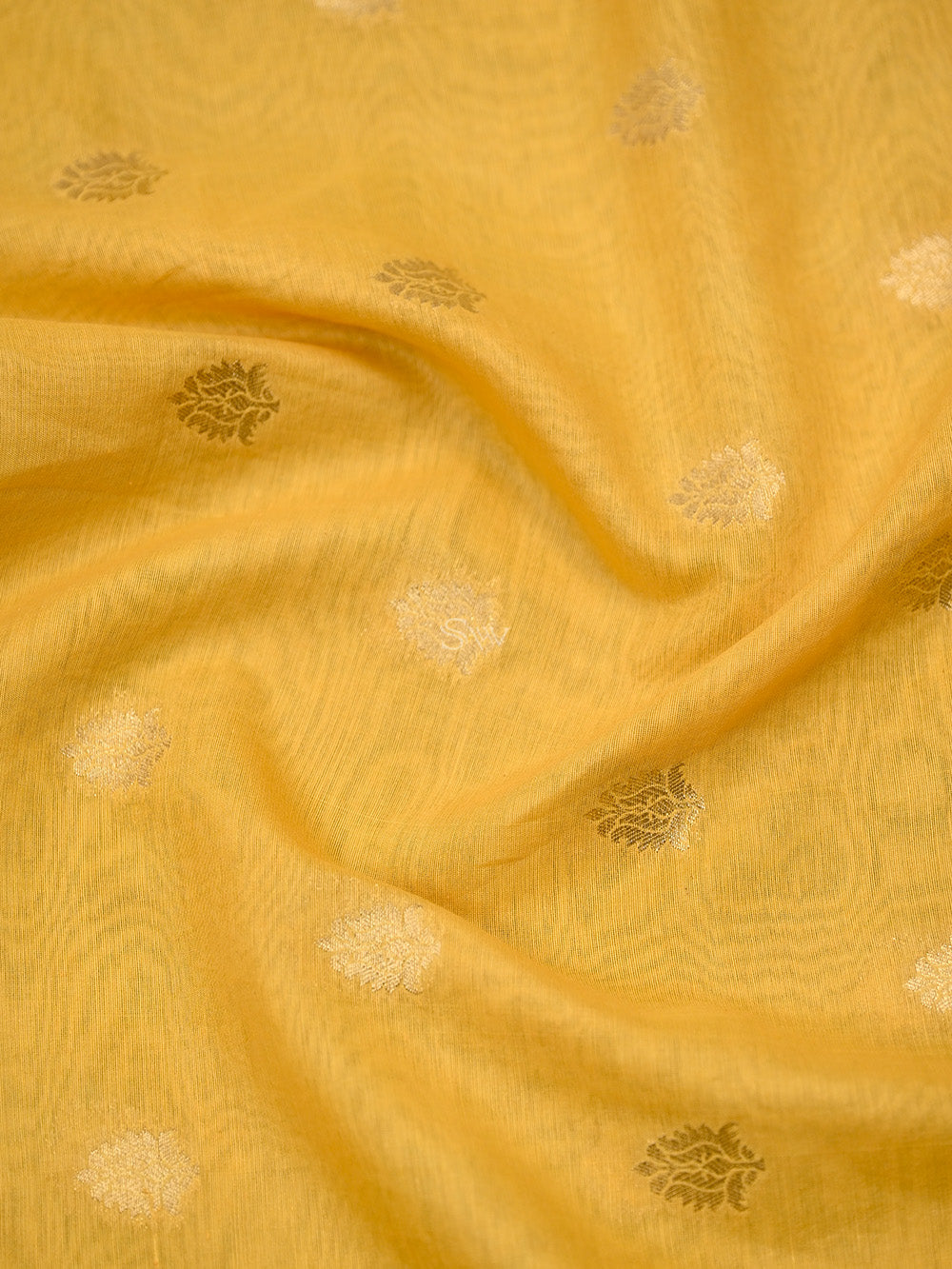 Mustard Cotton Silk Handloom Banarasi Suit - Sacred Weaves