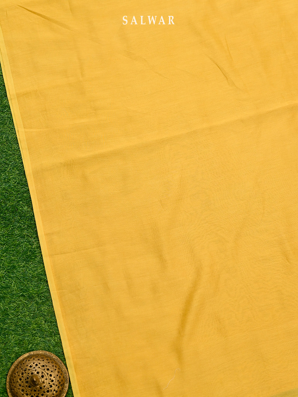 Mustard Cotton Silk Handloom Banarasi Suit - Sacred Weaves