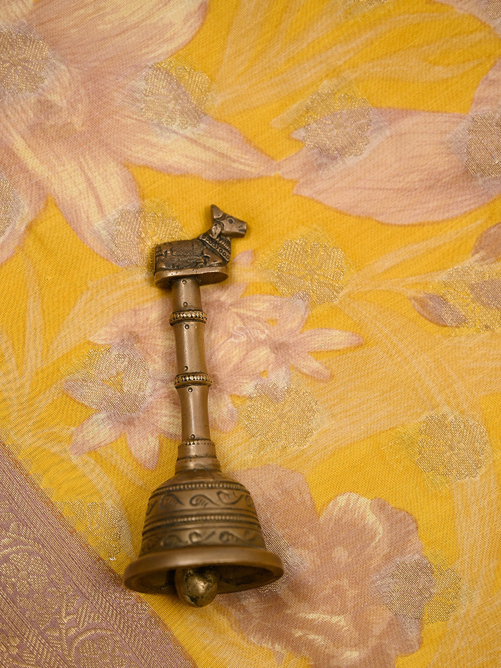 Mustard Cotton Silk Handloom Banarasi Suit - Sacred Weaves