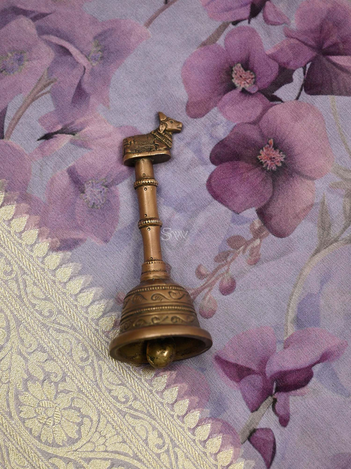 Mauve Booti Khaddi Georgette Handloom Banarasi Suit