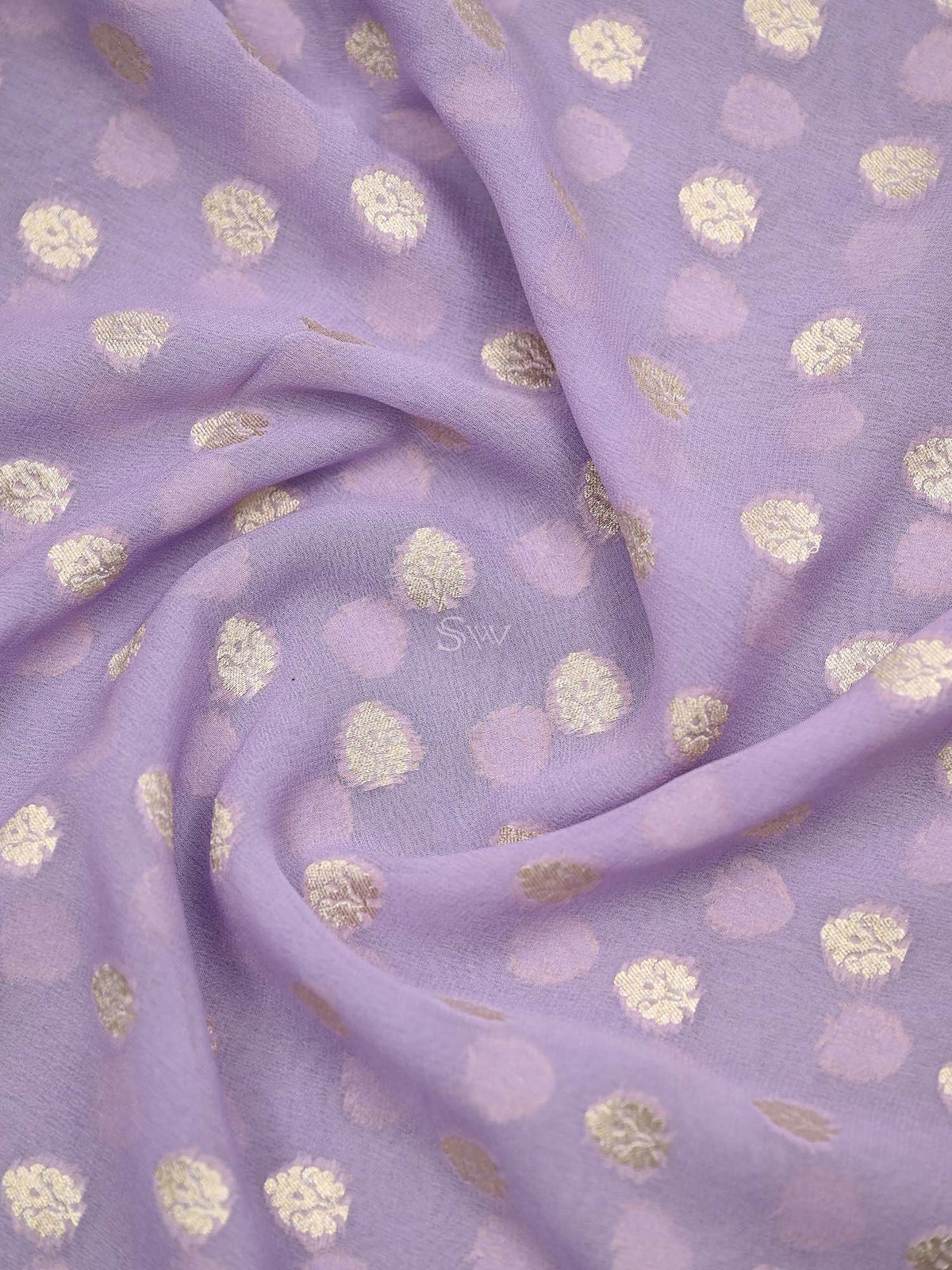 Mauve Booti Khaddi Georgette Handloom Banarasi Suit