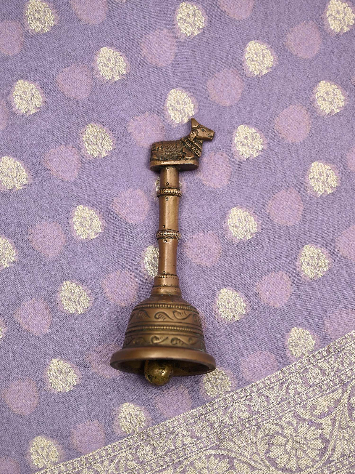 Mauve Booti Khaddi Georgette Handloom Banarasi Suit