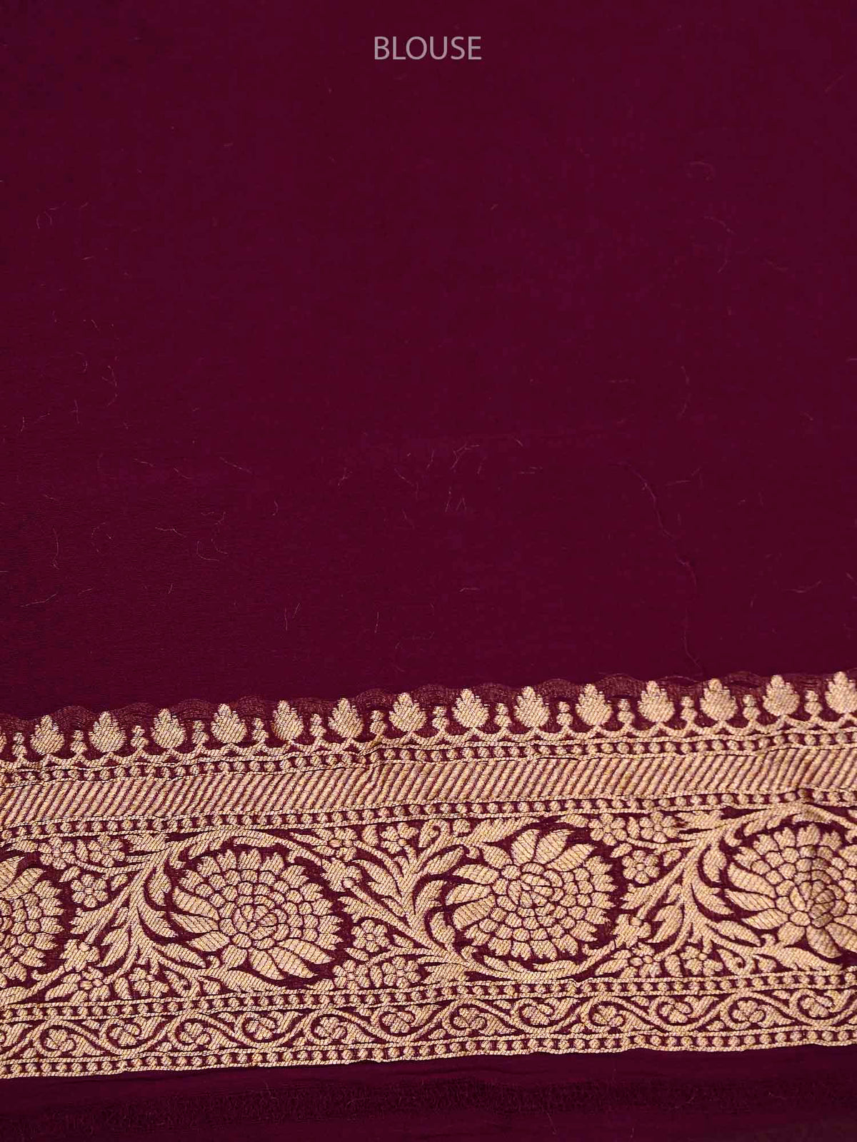 Wine Jaal Khaddi Georgette Handloom Banarasi Saree - Sacred Weaves