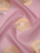Pastel Pink Boota Organza Handloom Banarasi Saree - Sacred Weaves
