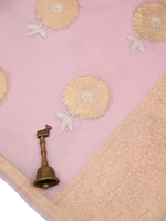 Pastel Pink Boota Organza Handloom Banarasi Saree - Sacred Weaves