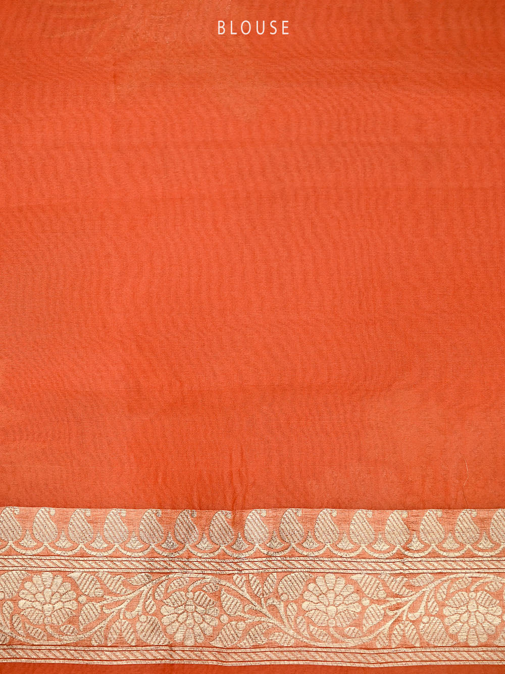 Orange Boota Organza Handloom Banarasi Saree - Sacred Weaves