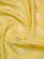 Yellow Booti Cotton Silk Handloom Banarasi Suit - Gift Box - Sacred Weaves