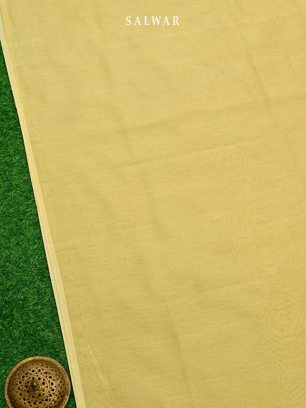 Yellow Booti Cotton Silk Handloom Banarasi Suit - Gift Box - Sacred Weaves