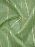 Pista Green Booti Linen Handloom Banarasi Suit - Sacred Weaves