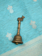 Sky Blue Booti Linen Handloom Banarasi Suit - Sacred Weaves
