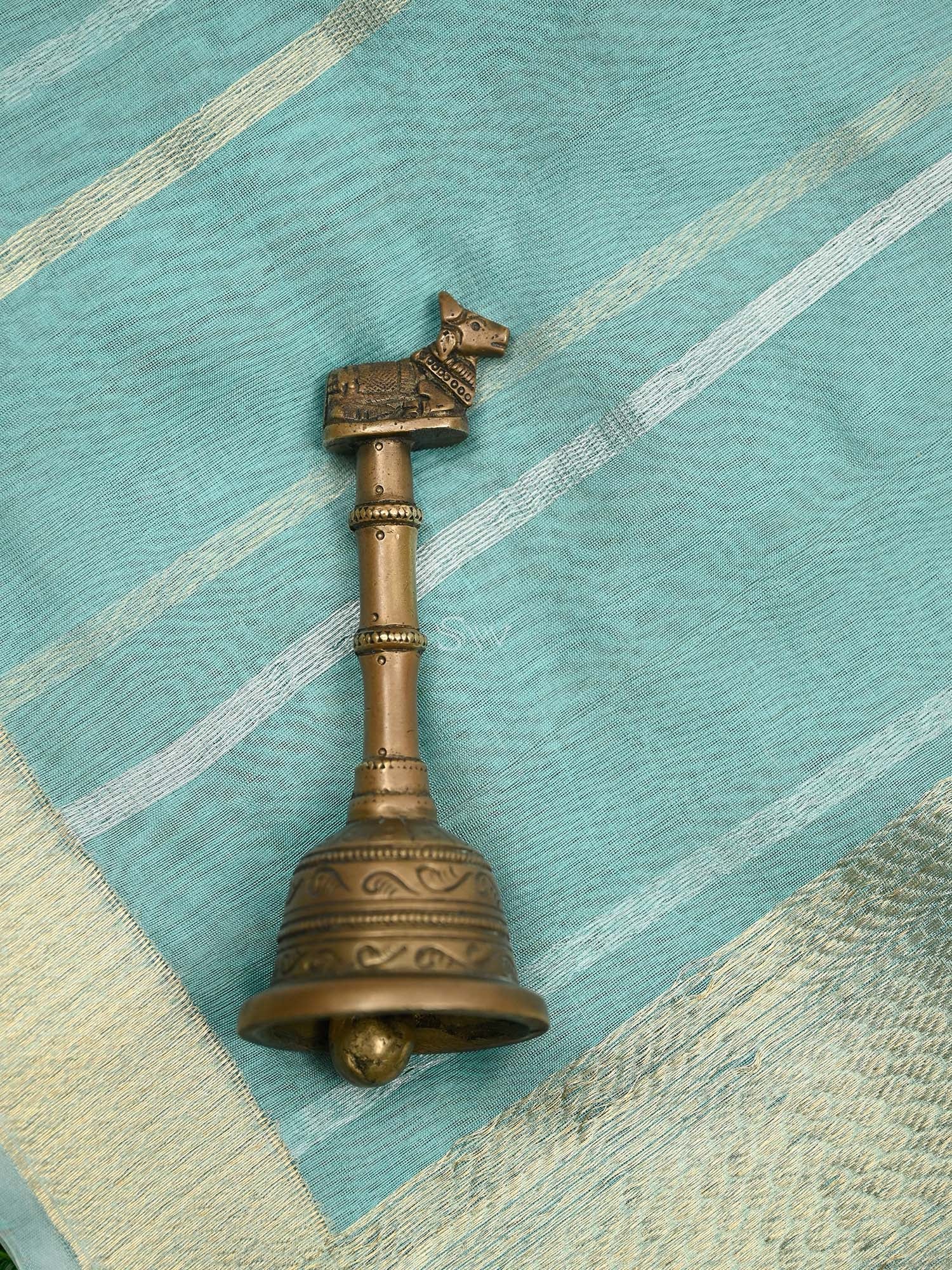 Sky Blue Booti Linen Handloom Banarasi Suit - Sacred Weaves