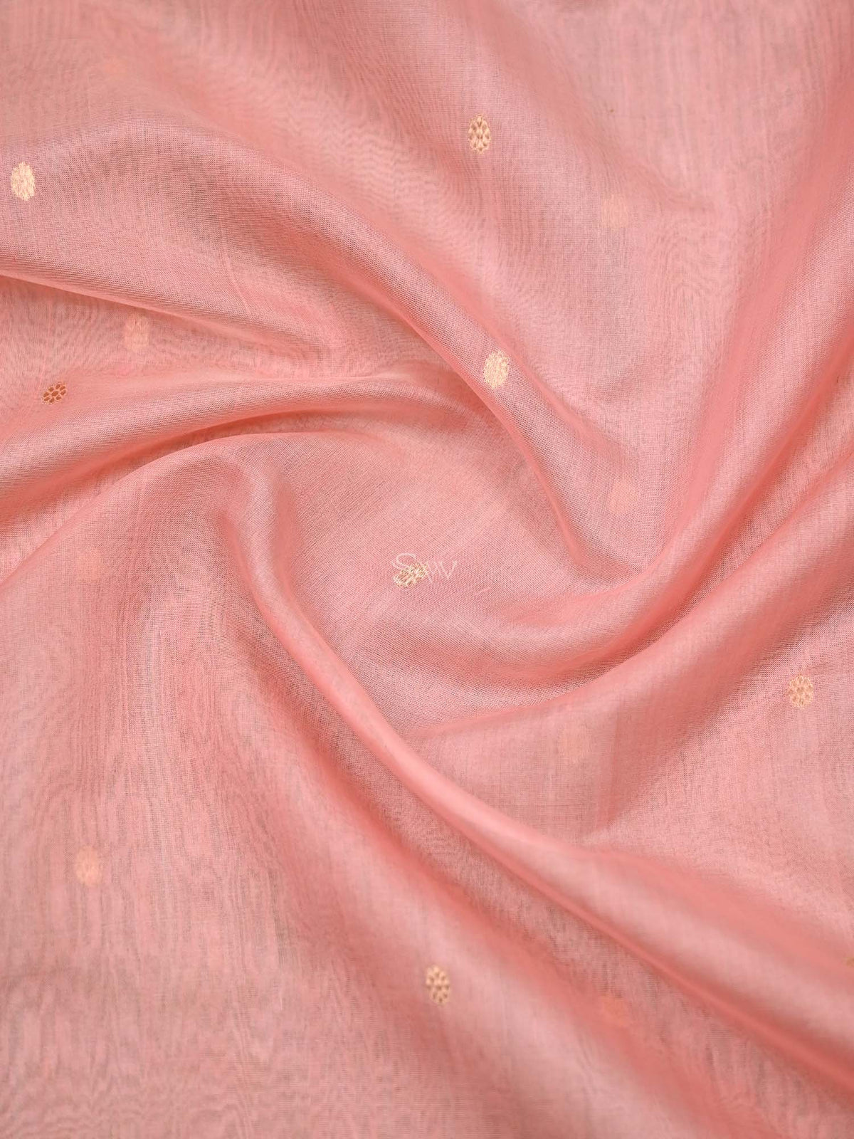 Pink Booti Linen Handloom Banarasi Suit