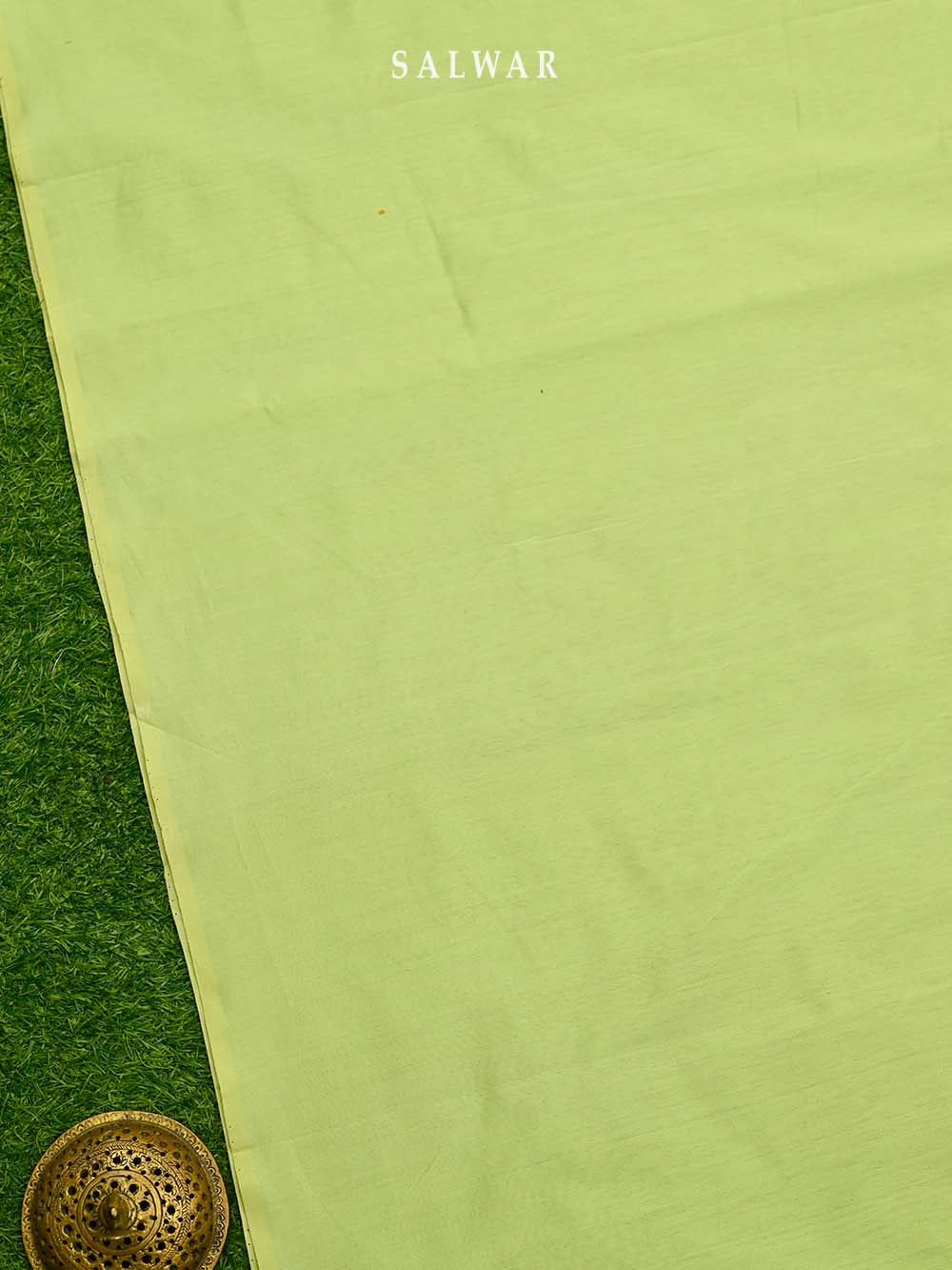 Pista Green Booti Linen Handloom Banarasi Suit