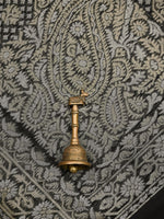 Black Plain Cotton Silk Handloom Banarasi Suit - Sacred Weaves
