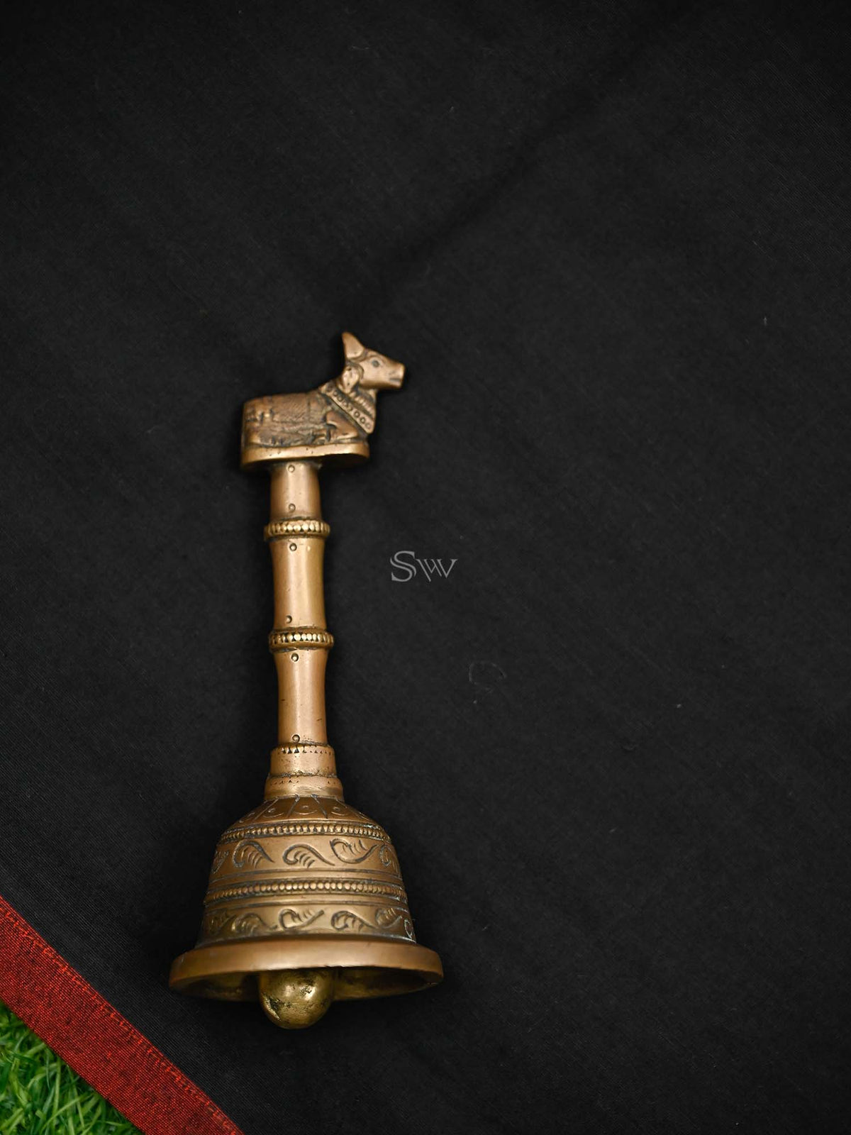 Black Plain Cotton Silk Handloom Banarasi Suit