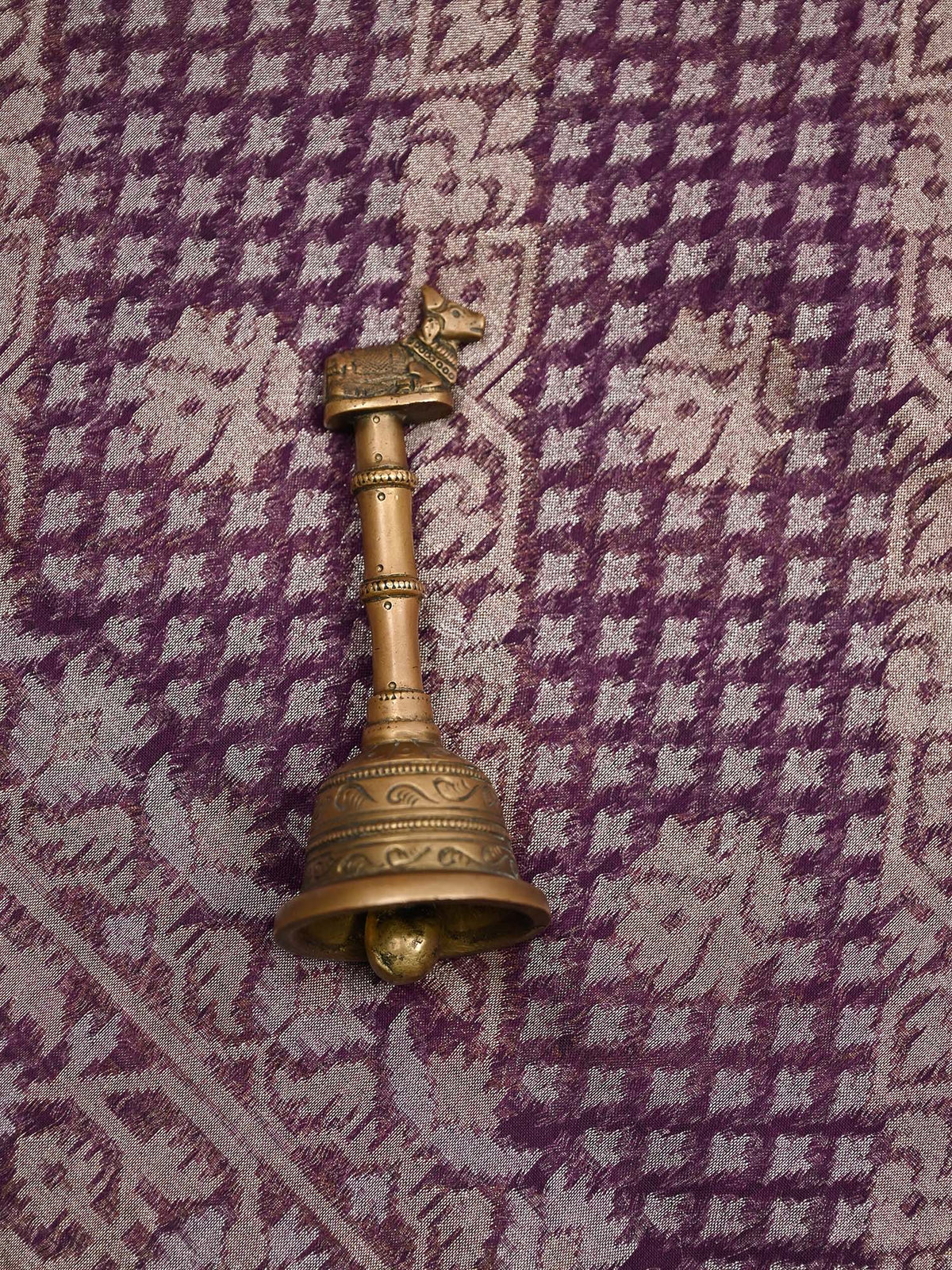 Dark Magenta Plain Cotton Silk Handloom Banarasi Suit