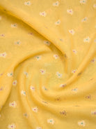 Yellow Meenakari Khaddi Georgette Handloom Banarasi Suit - Sacred Weaves