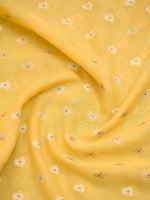 Yellow Meenakari Khaddi Georgette Handloom Banarasi Suit - Sacred Weaves