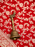 Red Booti Khaddi Georgette Handloom Banarasi Suit - Sacred Weaves