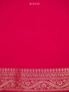 Magenta Jaal Crepe Silk Handloom Banarasi Saree - Sacred Weaves