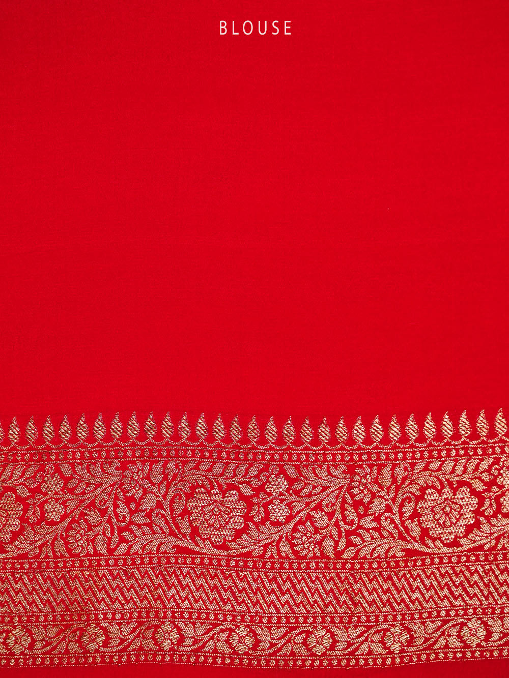 Red Jaal Crepe Silk Handloom Banarasi Saree - Sacred Weaves