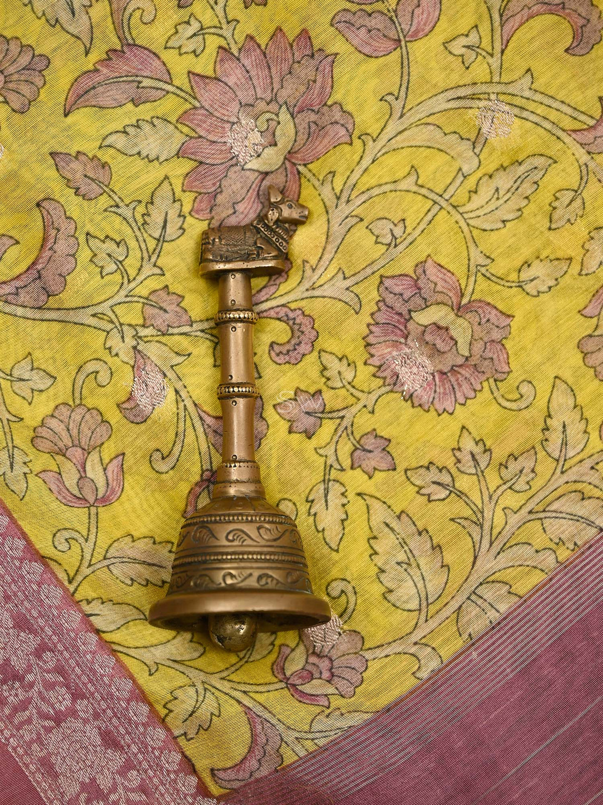 Onion Pink Cotton Silk Handloom Banarasi Suit