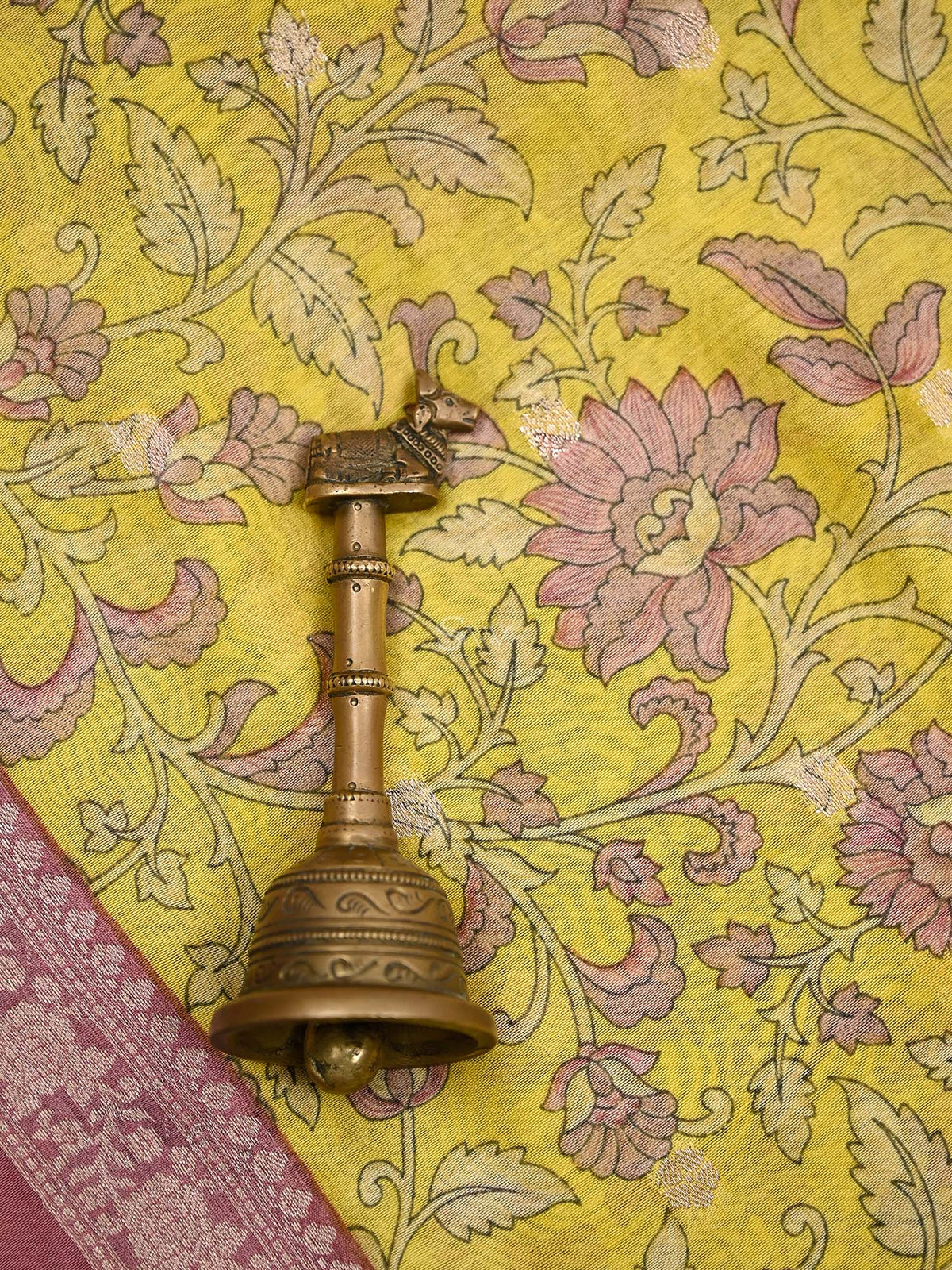 Onion Pink Cotton Silk Handloom Banarasi Suit