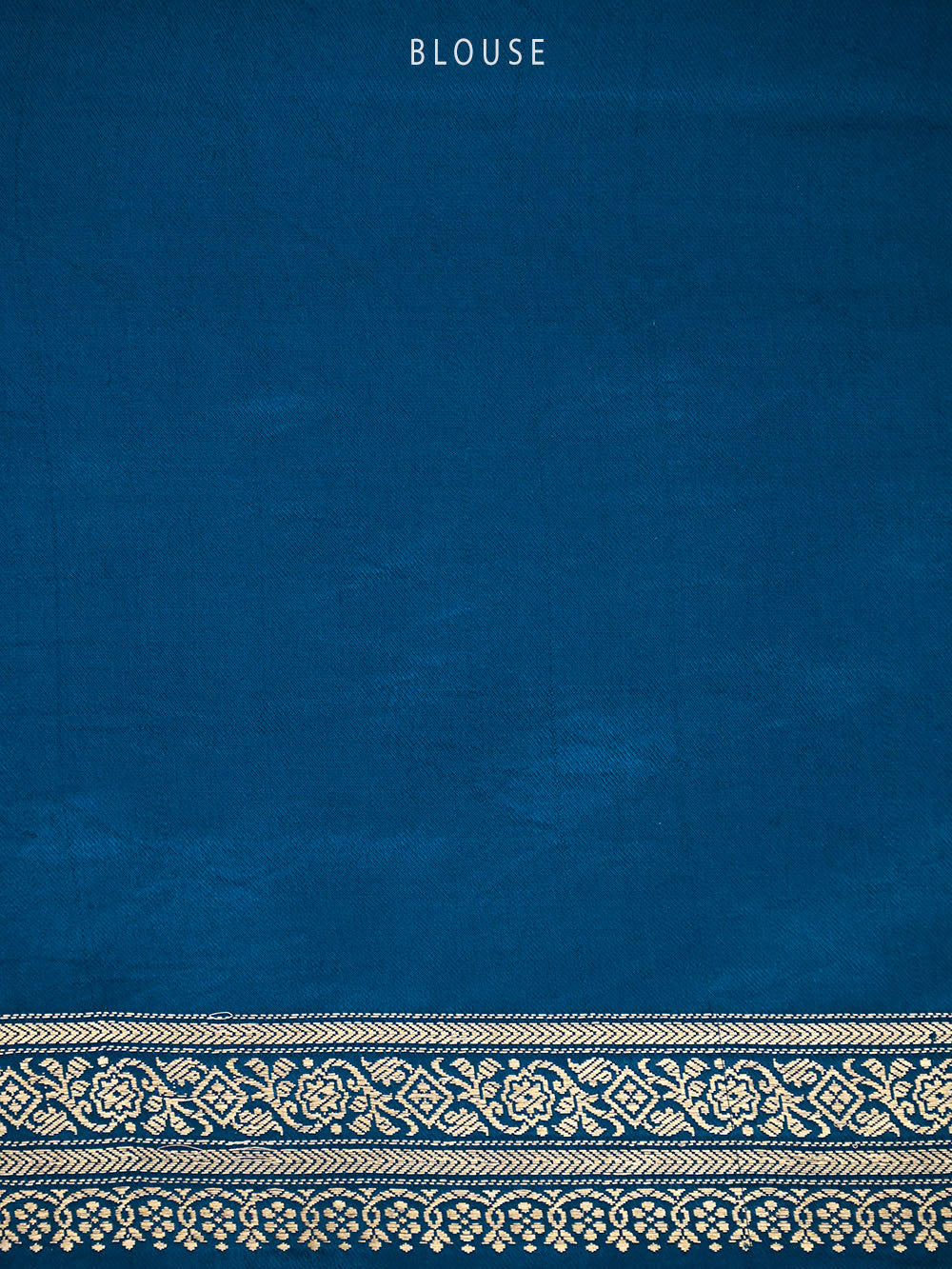 Midnight Blue Boota Satin Silk Handloom Banarasi Saree