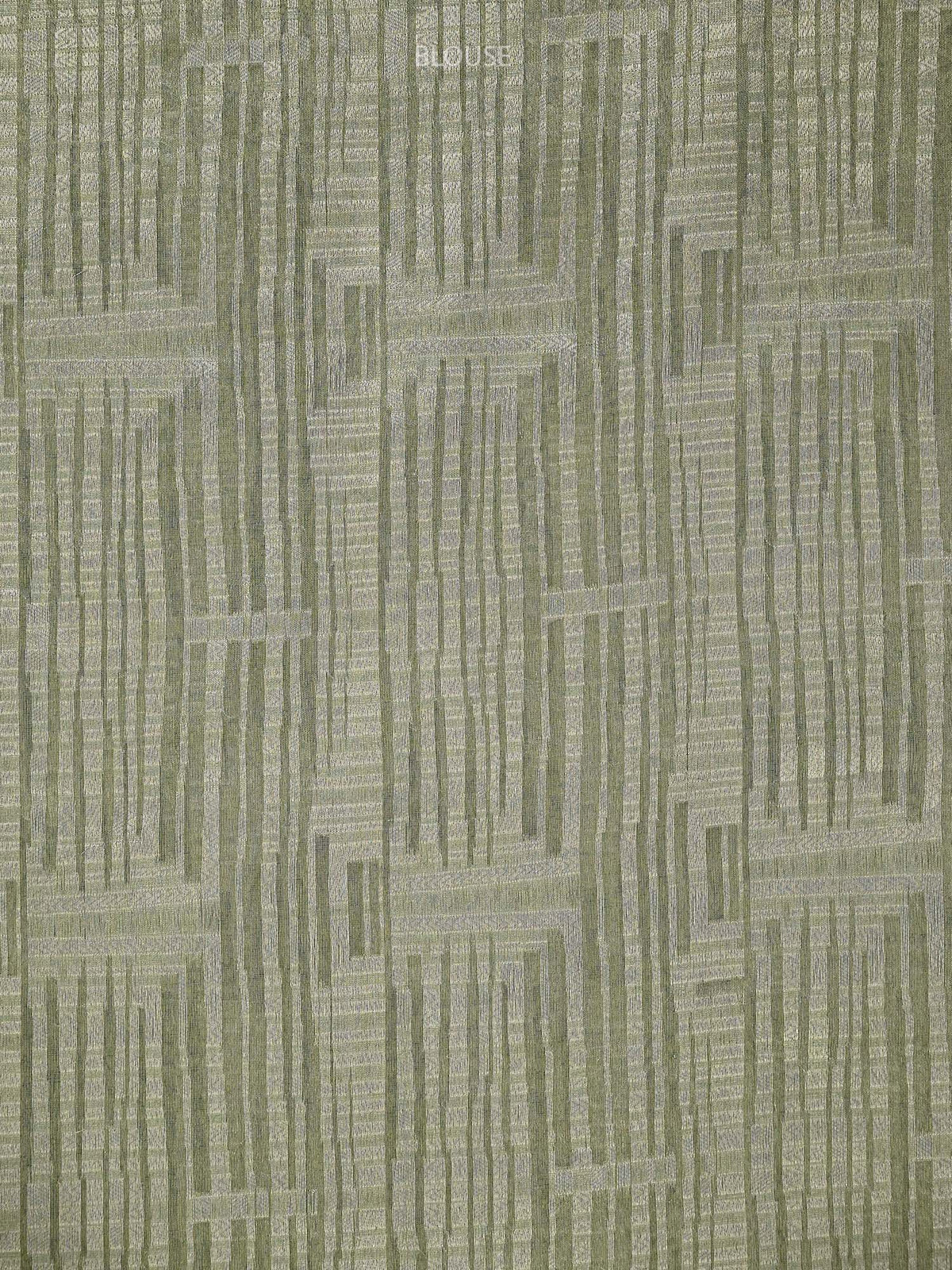 Pastel Green Tissue Silk Handloom Banarasi Lehenga - Sacred Weaves