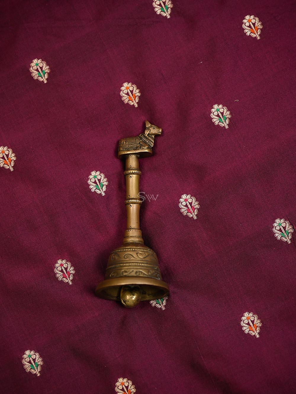 Wine Meenakari Katan Silk Handloom Banarasi Suit