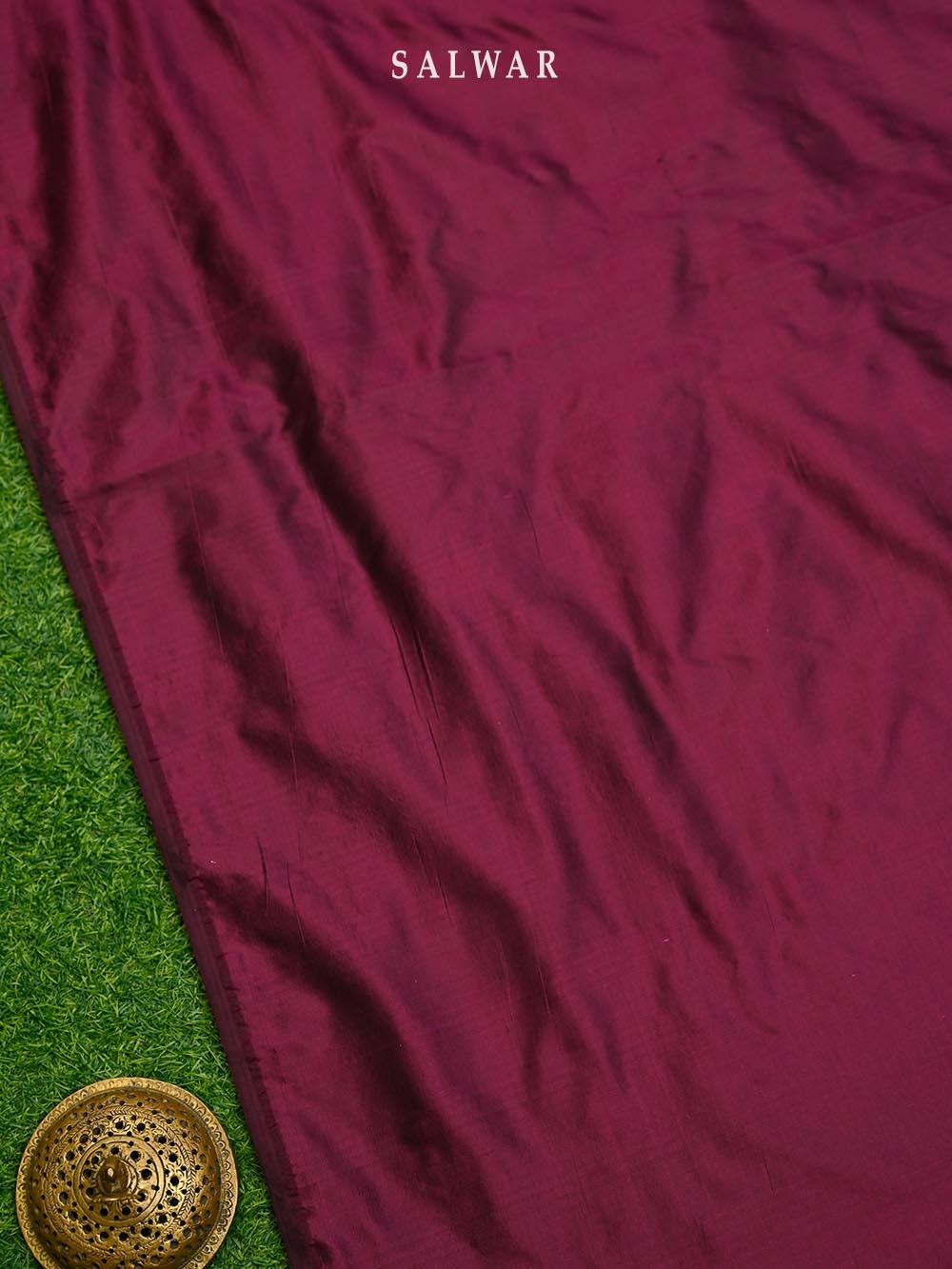 Wine Meenakari Katan Silk Handloom Banarasi Suit