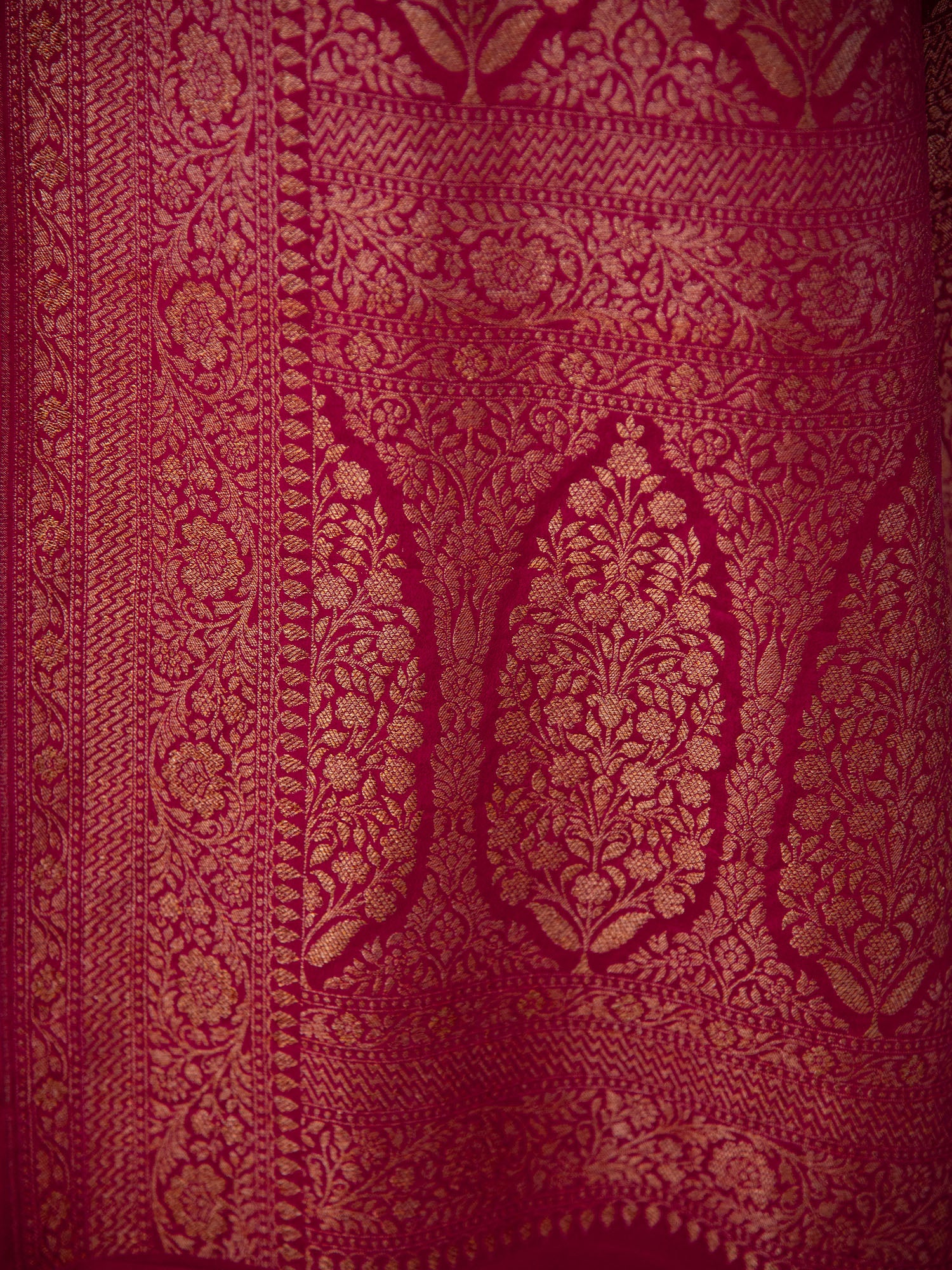 Dusky Pink Jaal Crepe Silk Handloom Banarasi Saree - Sacred Weaves