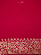 Dusky Pink Jaal Crepe Silk Handloom Banarasi Saree - Sacred Weaves