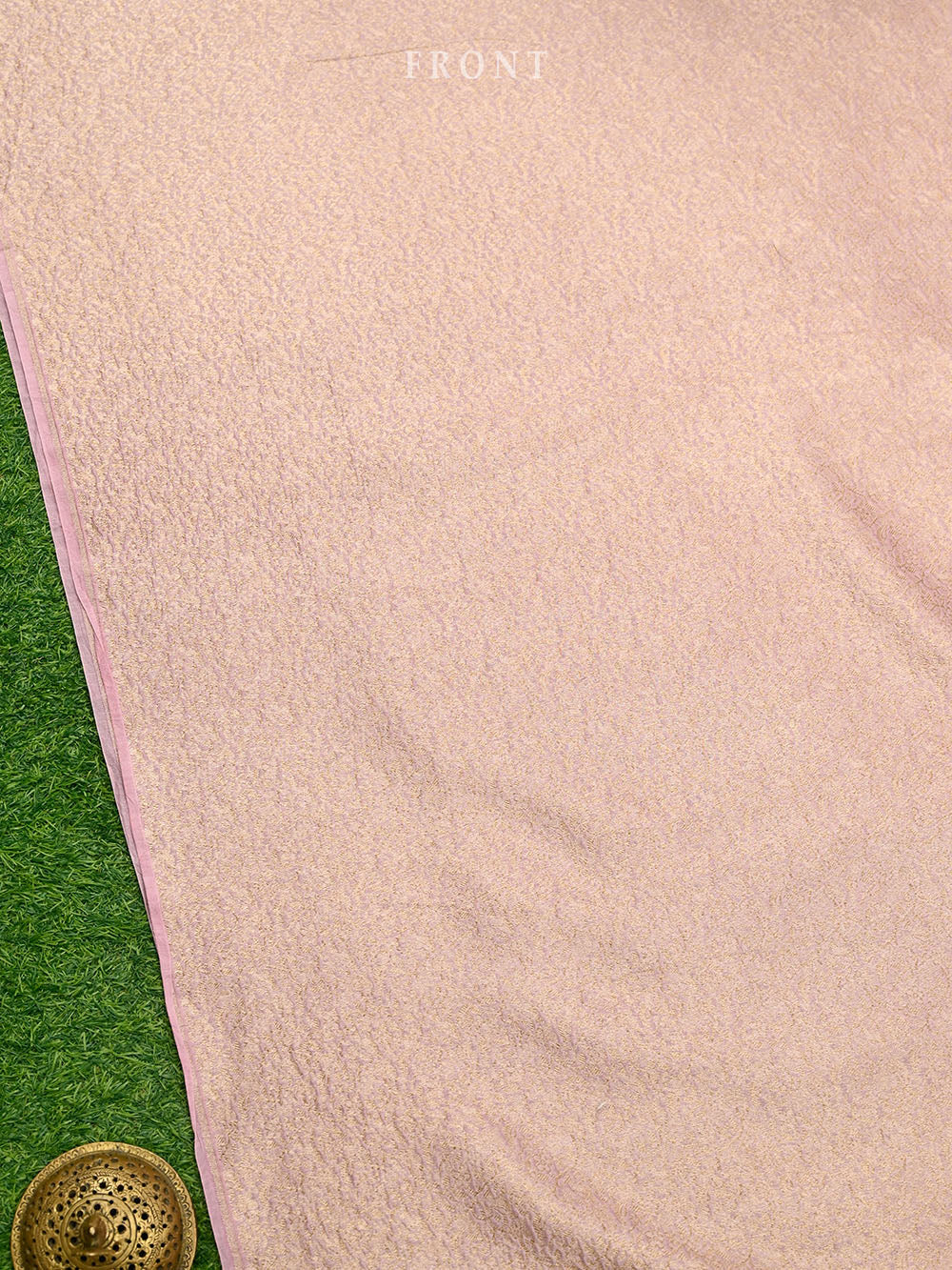 Pastel Purple Brocade Cotton Silk Handloom Banarasi Suit - Gift Box - Sacred Weaves