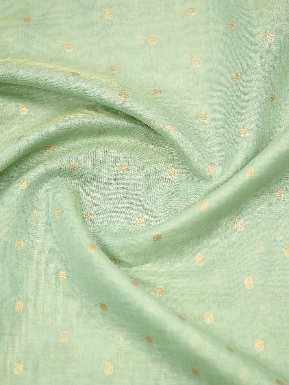 Pastel Green Booti Cotton Tissue Silk Handloom Banarasi Suit -  wrong pricing