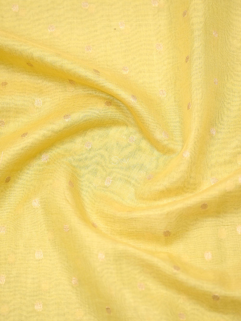 Yellow Booti Cotton Tissue Silk Handloom Banarasi Suit - wrong pricing
