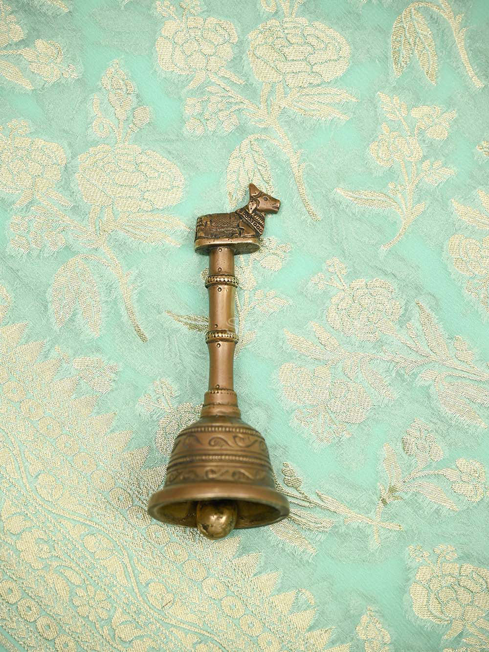 Aqua Green Jaal Khaddi Georgette Handloom Banarasi Saree - Sacred Weaves